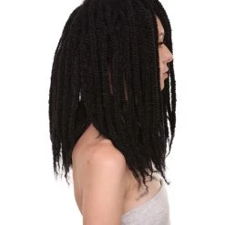 HPO Long Black Dreadlock Women's Wig | Human Hair Dreadlock Wig | Premium Breathable Capless Cap 13 HPO Long Black Dreadlock Women's Wig | Human Hair Dreadlock Wig | Premium Breathable Capless Cap