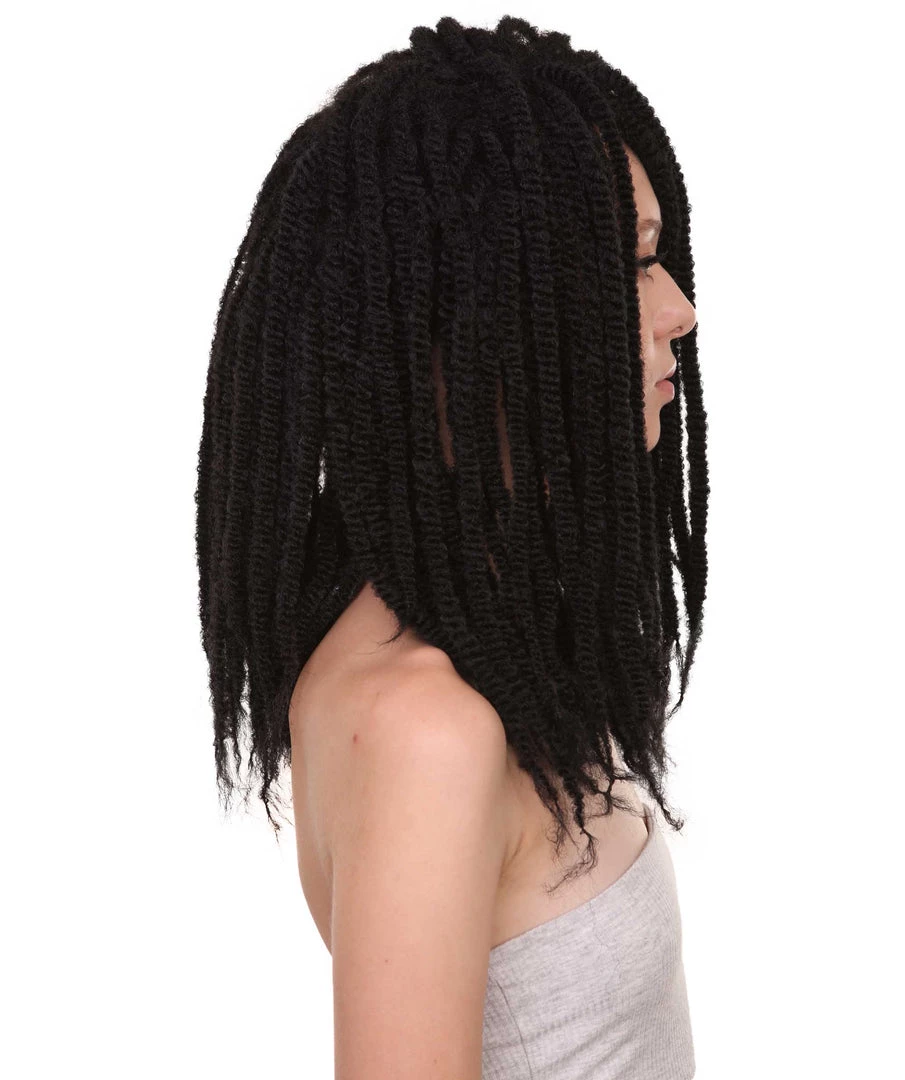 HPO Long Black Dreadlock Women's Wig | Human Hair Dreadlock Wig | Premium Breathable Capless Cap 5 HPO Long Black Dreadlock Women's Wig | Human Hair Dreadlock Wig | Premium Breathable Capless Cap