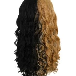 Women's Two Tone Lace Front Curls With Heart Curled Bangs | Nunique