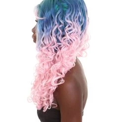 Women's Two Tone Lace Front Curls With Heart Curled Bangs | Nunique