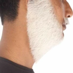 HPO Men's Synthetic Hair Long Beard Cosplay Facial Hair Multiple Color Options