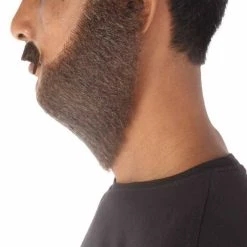 HPO Men's Synthetic Hair Long Beard Cosplay Facial Hair Multiple Color Options