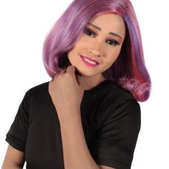 HPO Adult Women's Short Wavy Halloween Modern Wife Wig Multiple Color Options