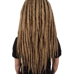 HPO Adult Women's Deluxe Brown Dreadlocks Wig