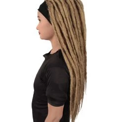 HPO Adult Women's Deluxe Brown Dreadlocks Wig