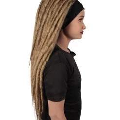 HPO Adult Women's Deluxe Brown Dreadlocks Wig