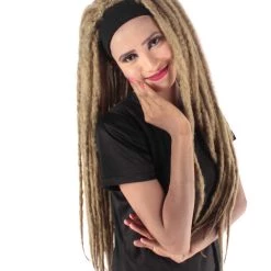 HPO Adult Women's Deluxe Brown Dreadlocks Wig