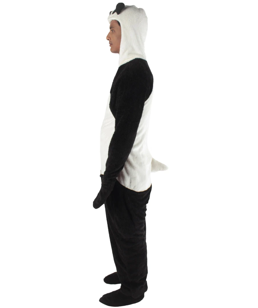 HPO Adult Men's Black And White Straight Long Jumpsuit Panda Costume Bundle 4 HPO Adult Men's Black And White Straight Long Jumpsuit Panda Costume Bundle