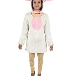 HPO Adult Women's White And Pink Dress Sheep Costume Bundle