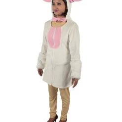 HPO Adult Women's White And Pink Dress Sheep Costume Bundle 11 HPO Adult Women's White And Pink Dress Sheep Costume Bundle