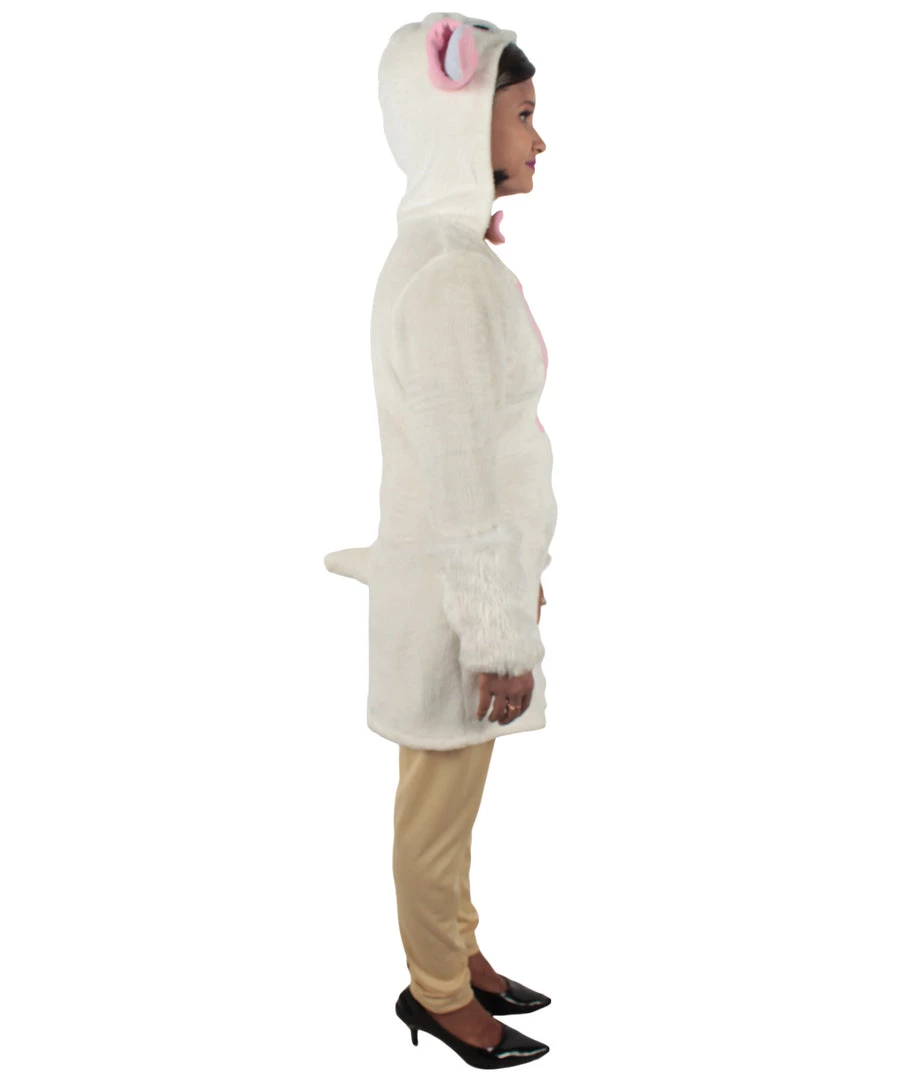 HPO Adult Women's White And Pink Dress Sheep Costume Bundle 6 HPO Adult Women's White And Pink Dress Sheep Costume Bundle