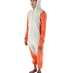 HPO Adult Women's Orange And White Jumpsuit Squirrel Costume Bundle 11 HPO Adult Women's Orange And White Jumpsuit Squirrel Costume Bundle