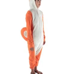 HPO Adult Women's Orange And White Jumpsuit Squirrel Costume Bundle 15 HPO Adult Women's Orange And White Jumpsuit Squirrel Costume Bundle