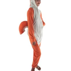 HPO Adult Women's Orange And White Jumpsuit Squirrel Costume Bundle 16 HPO Adult Women's Orange And White Jumpsuit Squirrel Costume Bundle
