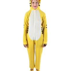 HPO Adult Women's Yellow And White Jumpsuit Tiger Costume Bundle 11 HPO Adult Women's Yellow And White Jumpsuit Tiger Costume Bundle