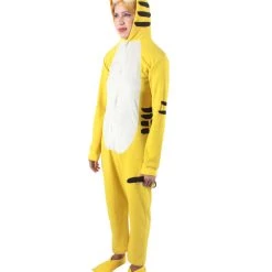 HPO Adult Women's Yellow And White Jumpsuit Tiger Costume Bundle 12 HPO Adult Women's Yellow And White Jumpsuit Tiger Costume Bundle