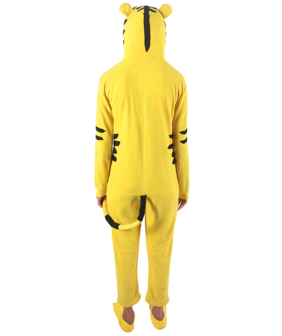 HPO Adult Women's Yellow And White Jumpsuit Tiger Costume Bundle 6 HPO Adult Women's Yellow And White Jumpsuit Tiger Costume Bundle