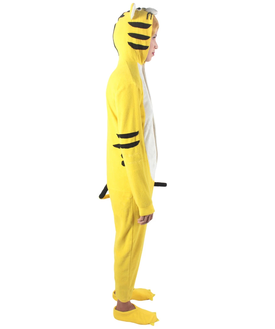 HPO Adult Women's Yellow And White Jumpsuit Tiger Costume Bundle 7 HPO Adult Women's Yellow And White Jumpsuit Tiger Costume Bundle