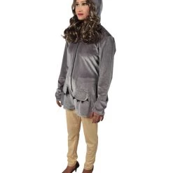 HPO Adult Women's Grey Dress With Shorts Koala Costume Bundle 11 HPO Adult Women's Grey Dress With Shorts Koala Costume Bundle