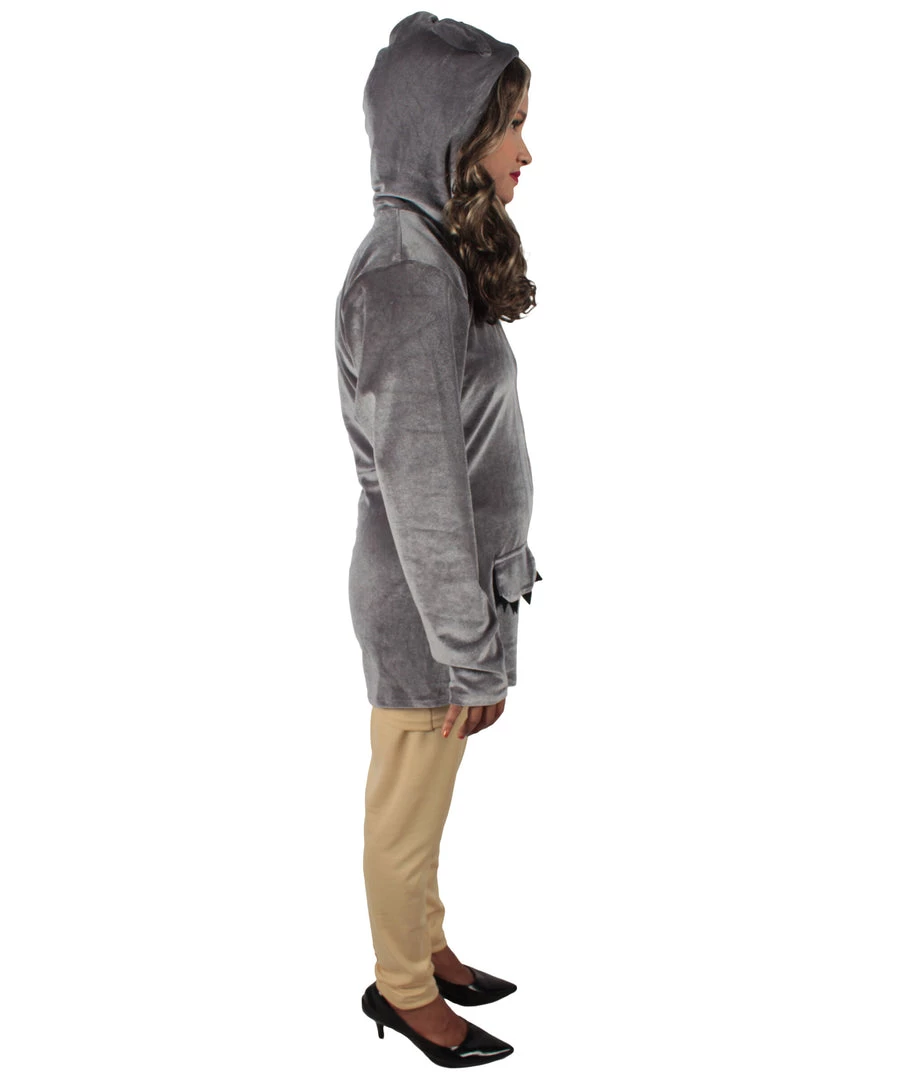 HPO Adult Women's Grey Dress With Shorts Koala Costume Bundle 6 HPO Adult Women's Grey Dress With Shorts Koala Costume Bundle