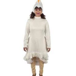 HPO Adult Women's White Dress Swan Costume Bundle
