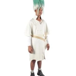 HPO Adult Men's Cream Color Top Anime Doctor Style Costume Bundle