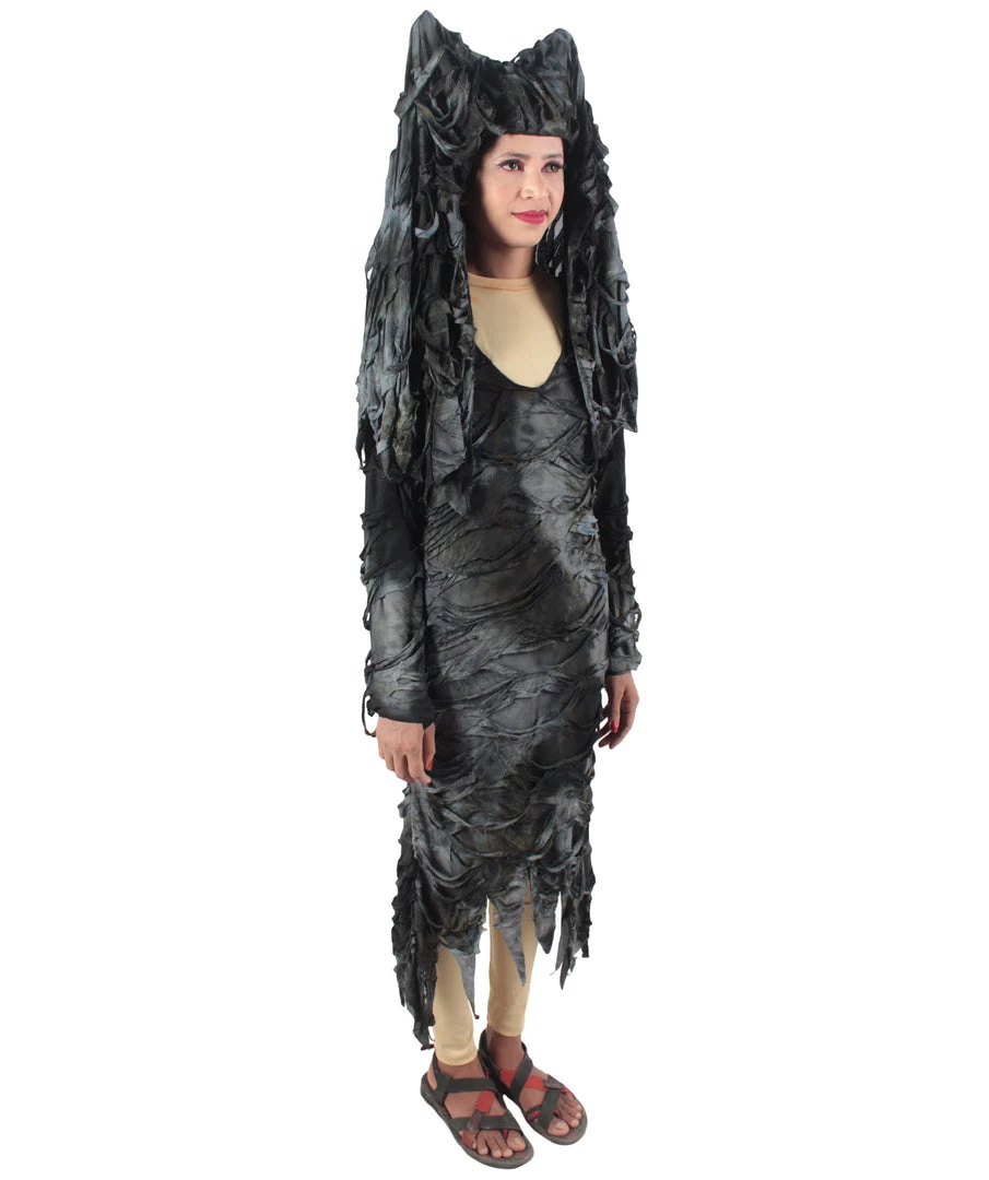 HPO Adult Women's Black Dreadful Style Costume Bundle 7 HPO Adult Women's Black Dreadful Style Costume Bundle