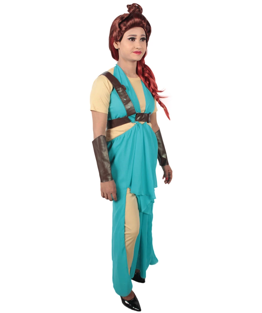 HPO Adult Women's Blue Medieval Warrior Costume Bundle, Multiple Size Options 15 HPO Adult Women's Blue Medieval Warrior Costume Bundle, Multiple Size Options