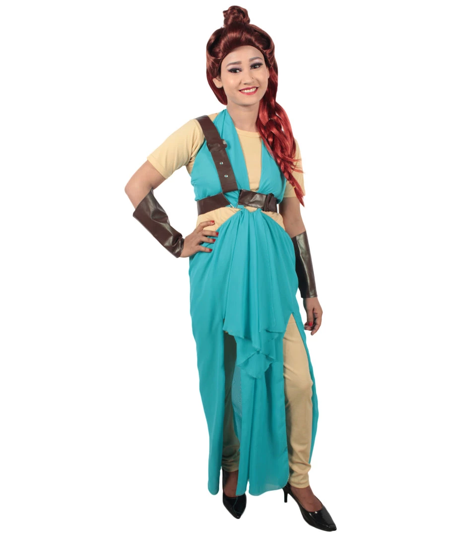 HPO Adult Women's Blue Medieval Warrior Costume Bundle, Multiple Size Options 25 HPO Adult Women's Blue Medieval Warrior Costume Bundle, Multiple Size Options