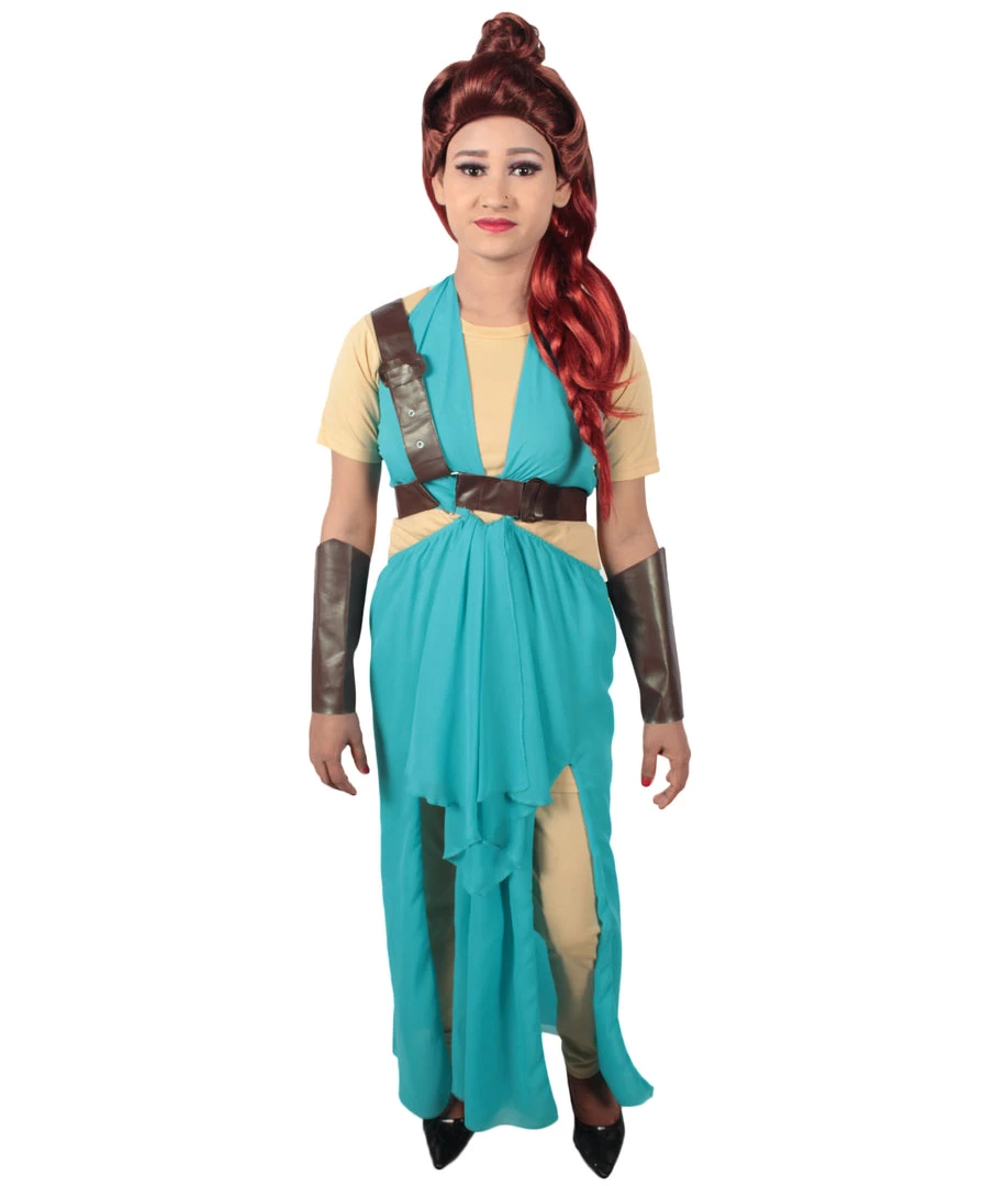 HPO Adult Women's Blue Medieval Warrior Costume Bundle, Multiple Size Options 26 HPO Adult Women's Blue Medieval Warrior Costume Bundle, Multiple Size Options