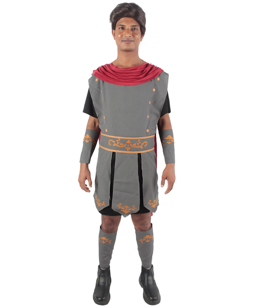 HPO Adult Men's Black And Grey Gladiator Cosplay Costume Bundle, Multiple Size Options 2 HPO Adult Men's Black And Grey Gladiator Cosplay Costume Bundle, Multiple Size Options