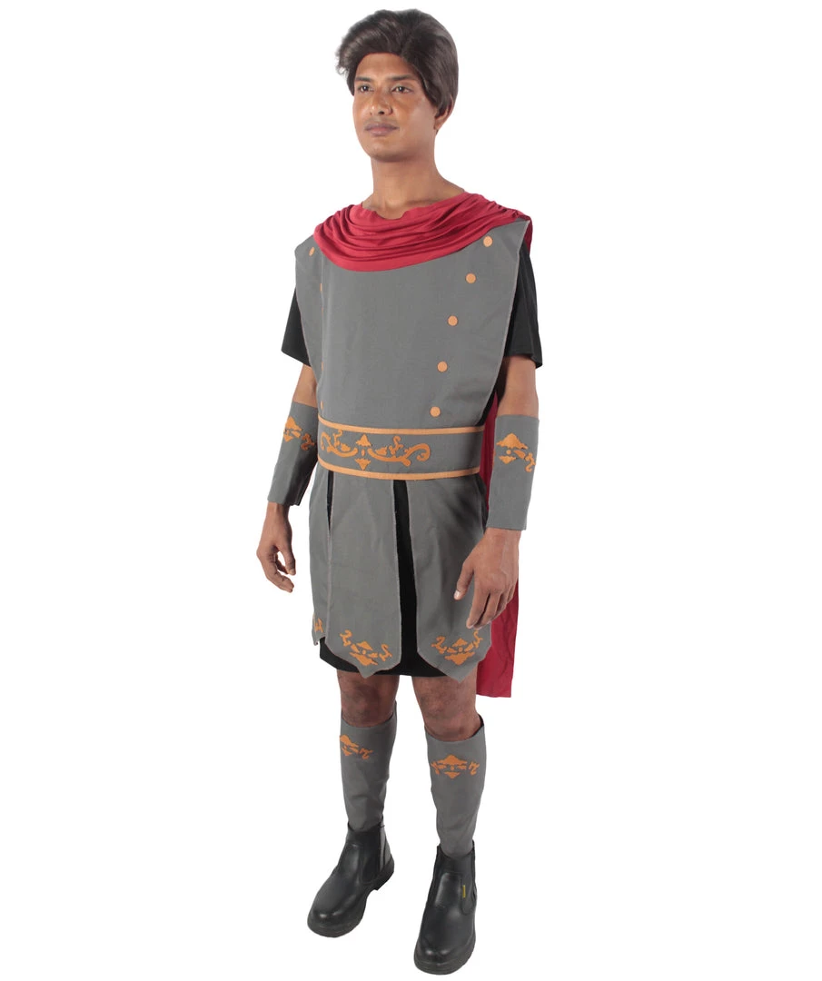 HPO Adult Men's Black And Grey Gladiator Cosplay Costume Bundle, Multiple Size Options 3 HPO Adult Men's Black And Grey Gladiator Cosplay Costume Bundle, Multiple Size Options