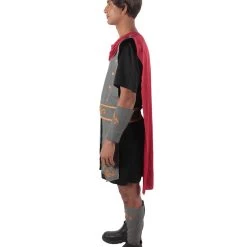 HPO Adult Men's Black And Grey Gladiator Cosplay Costume Bundle, Multiple Size Options 11 HPO Adult Men's Black And Grey Gladiator Cosplay Costume Bundle, Multiple Size Options