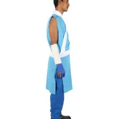 HPO Adult Men's Blue & White Straight Long Waterbender Animated Costume 15 HPO Adult Men's Blue & White Straight Long Waterbender Animated Costume