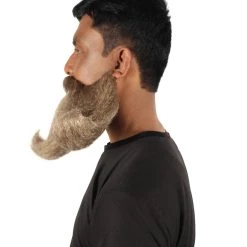 HPO Adult Men's Giant Twisted Wizard Champion Mustache And Beard, Multiple Color Options, Synthetic Fiber 35 HPO Adult Men's Giant Twisted Wizard Champion Mustache And Beard, Multiple Color Options, Synthetic Fiber