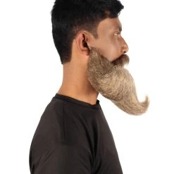 HPO Adult Men's Giant Twisted Wizard Champion Mustache And Beard, Multiple Color Options, Synthetic Fiber 36 HPO Adult Men's Giant Twisted Wizard Champion Mustache And Beard, Multiple Color Options, Synthetic Fiber