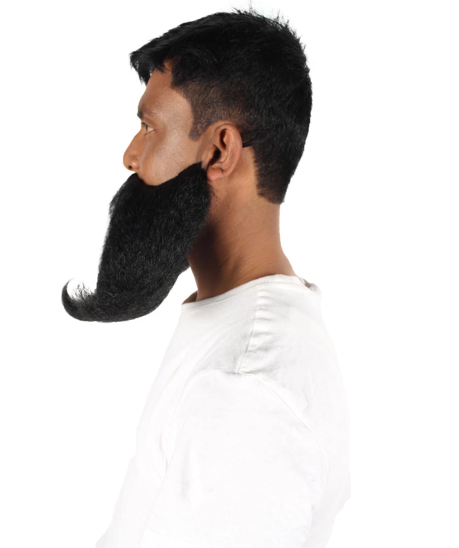 HPO Adult Men's Giant Twisted Wizard Champion Mustache And Beard, Multiple Color Options, Synthetic Fiber 15 HPO Adult Men's Giant Twisted Wizard Champion Mustache And Beard, Multiple Color Options, Synthetic Fiber