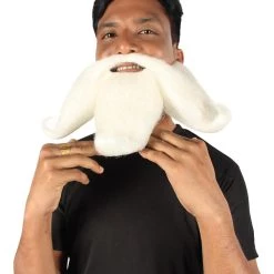 HPO Adult Men's Giant Twisted Wizard Champion Mustache And Beard, Multiple Color Options, Synthetic Fiber 50 HPO Adult Men's Giant Twisted Wizard Champion Mustache And Beard, Multiple Color Options, Synthetic Fiber