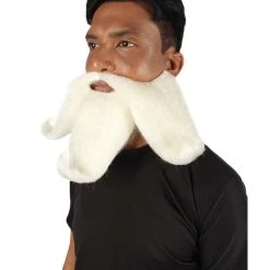 HPO Adult Men's Giant Twisted Wizard Champion Mustache And Beard, Multiple Color Options, Synthetic Fiber 52 HPO Adult Men's Giant Twisted Wizard Champion Mustache And Beard, Multiple Color Options, Synthetic Fiber