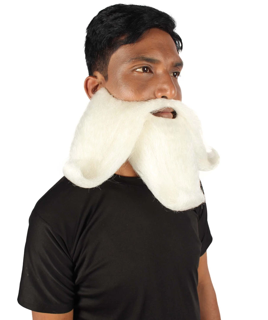 HPO Adult Men's Giant Twisted Wizard Champion Mustache And Beard, Multiple Color Options, Synthetic Fiber 24 HPO Adult Men's Giant Twisted Wizard Champion Mustache And Beard, Multiple Color Options, Synthetic Fiber