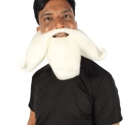 HPO Adult Men's Giant Twisted Wizard Champion Mustache And Beard, Multiple Color Options, Synthetic Fiber 56 HPO Adult Men's Giant Twisted Wizard Champion Mustache And Beard, Multiple Color Options, Synthetic Fiber