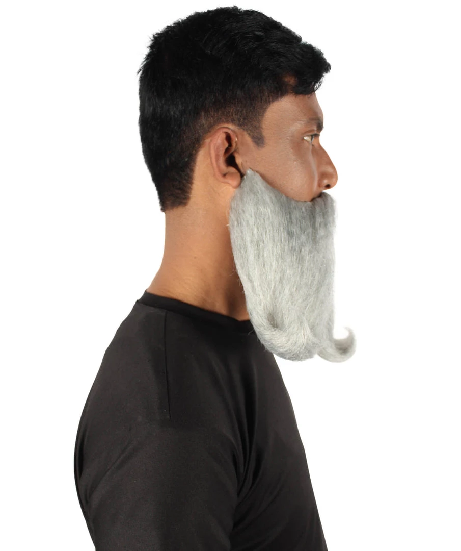 HPO Adult Men's Giant Twisted Wizard Champion Mustache And Beard, Multiple Color Options, Synthetic Fiber 30 HPO Adult Men's Giant Twisted Wizard Champion Mustache And Beard, Multiple Color Options, Synthetic Fiber