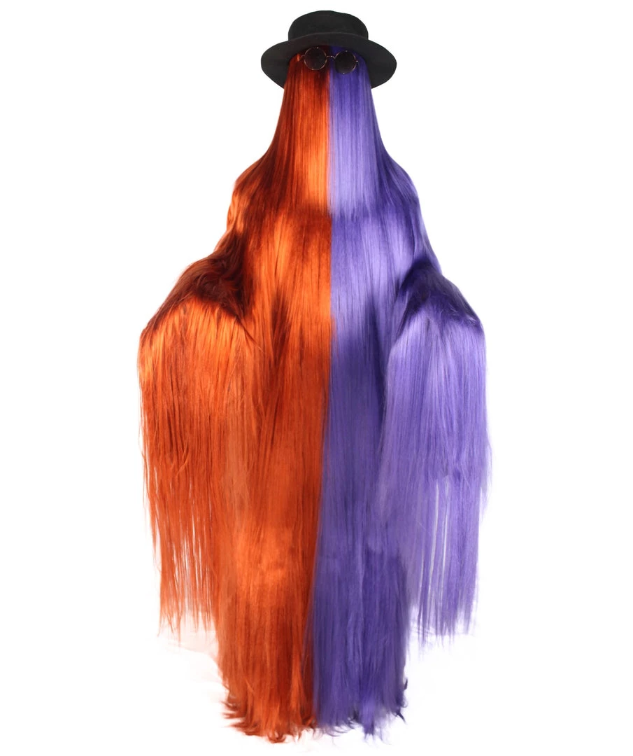 HPO Premium Adults Men's/Women's Dapper Creature Playboy Mixed Gold Tinsel Costume & Wig 1 HPO Premium Adults Men's/Women's Dapper Creature Playboy Mixed Gold Tinsel Costume & Wig