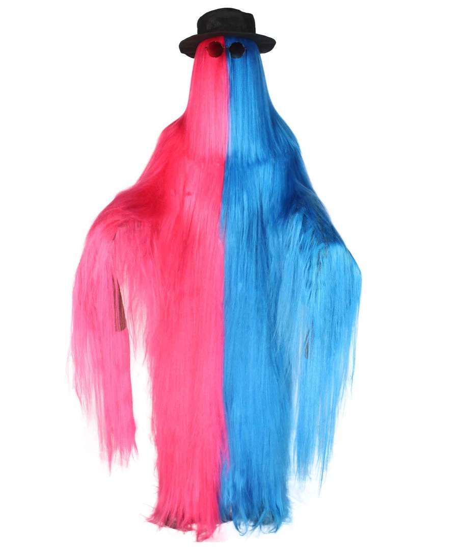 HPO Premium Adults Men's/Women's Dapper Creature Playboy Mixed Gold Tinsel Costume & Wig 16 HPO Premium Adults Men's/Women's Dapper Creature Playboy Mixed Gold Tinsel Costume & Wig