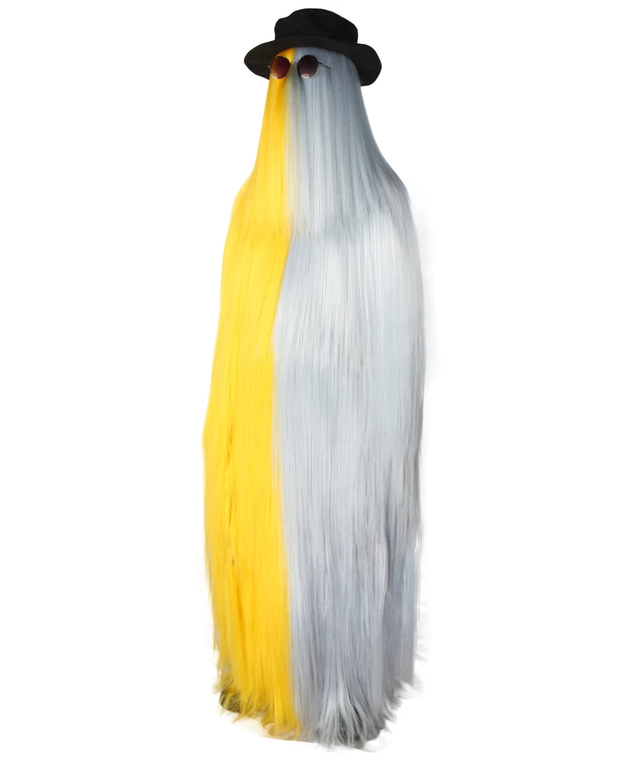 HPO Premium Adults Men's/Women's Dapper Creature Playboy Mixed Gold Tinsel Costume & Wig 8 HPO Premium Adults Men's/Women's Dapper Creature Playboy Mixed Gold Tinsel Costume & Wig