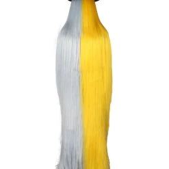 HPO Premium Adults Men's/Women's Dapper Creature Playboy Mixed Gold Tinsel Costume & Wig 26 HPO Premium Adults Men's/Women's Dapper Creature Playboy Mixed Gold Tinsel Costume & Wig