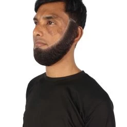 HPO Adult Men's Chin Curtain Style Long Beard Set | Multiple Color Options | HPO