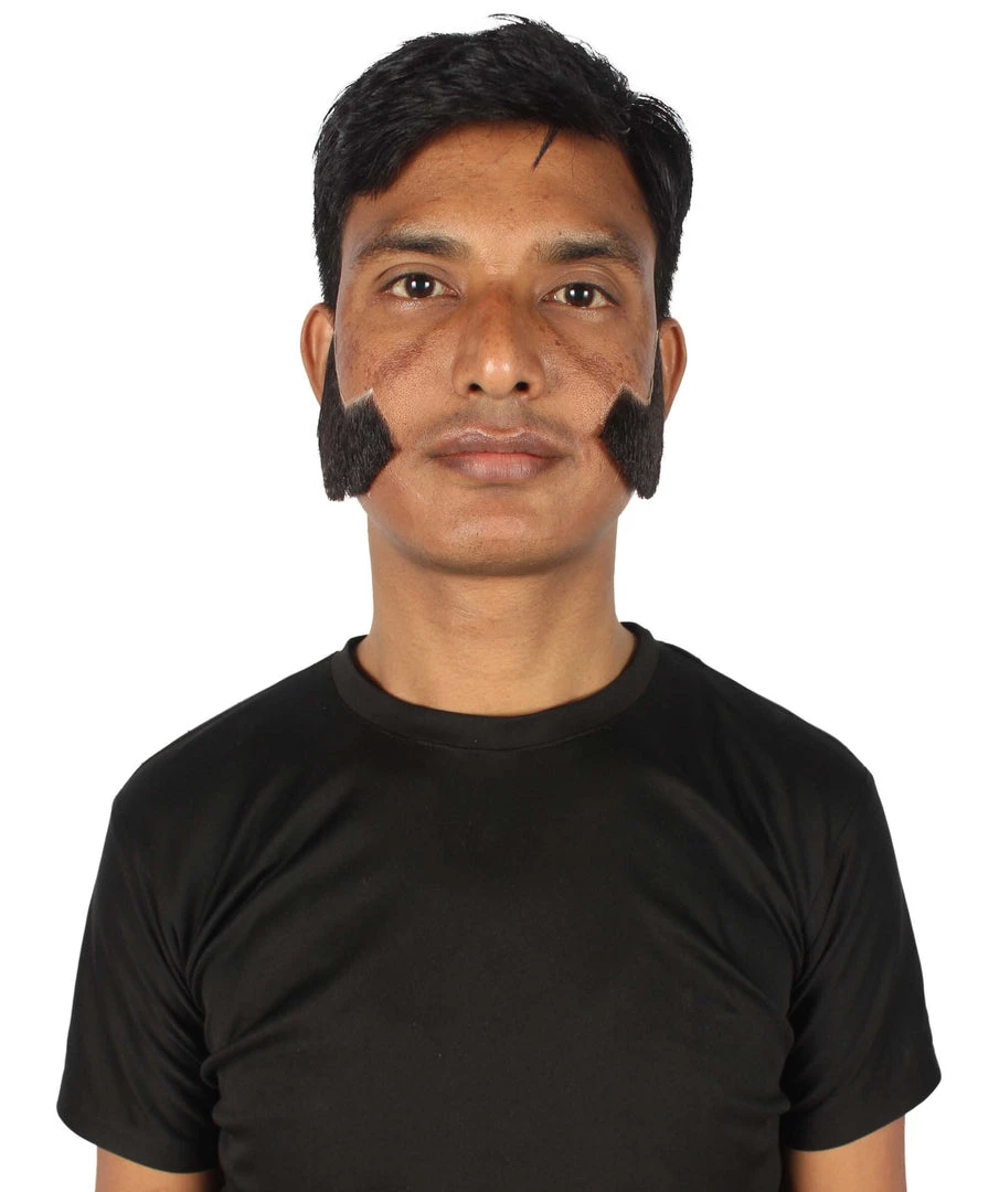 HPO Adult Men's Fake Facial Hair Mutton Chops Side Burns Set | Multiple Colors 30 HPO Adult Men's Fake Facial Hair Mutton Chops Side Burns Set | Multiple Colors
