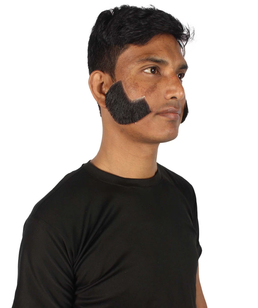 HPO Adult Men's Fake Facial Hair Mutton Chops Side Burns Set | Multiple Colors 34 HPO Adult Men's Fake Facial Hair Mutton Chops Side Burns Set | Multiple Colors