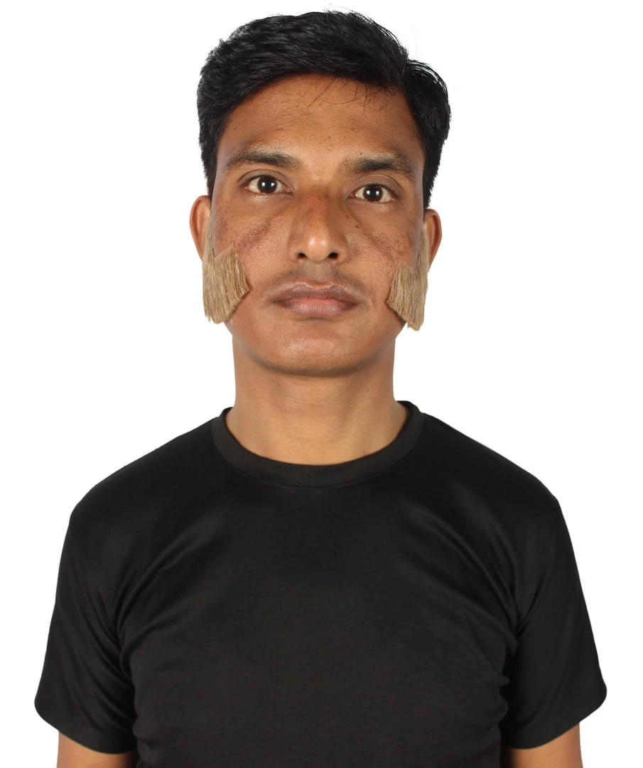 HPO Adult Men's Fake Facial Hair Mutton Chops Side Burns Set | Multiple Colors 35 HPO Adult Men's Fake Facial Hair Mutton Chops Side Burns Set | Multiple Colors